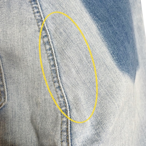 LOFT Light Wash Modern Skinny Side Stripe Step Raw Hem Jeans - Picture 7 of 14